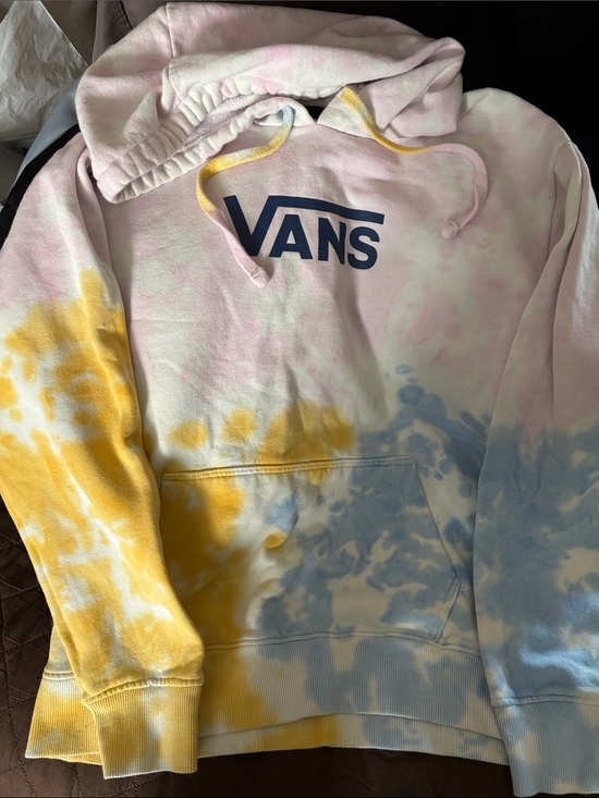 Vans Jackets & Blazers - Vans Pastel Tie-Dye Pullover Hoodie in Pink, Yellow & Blue